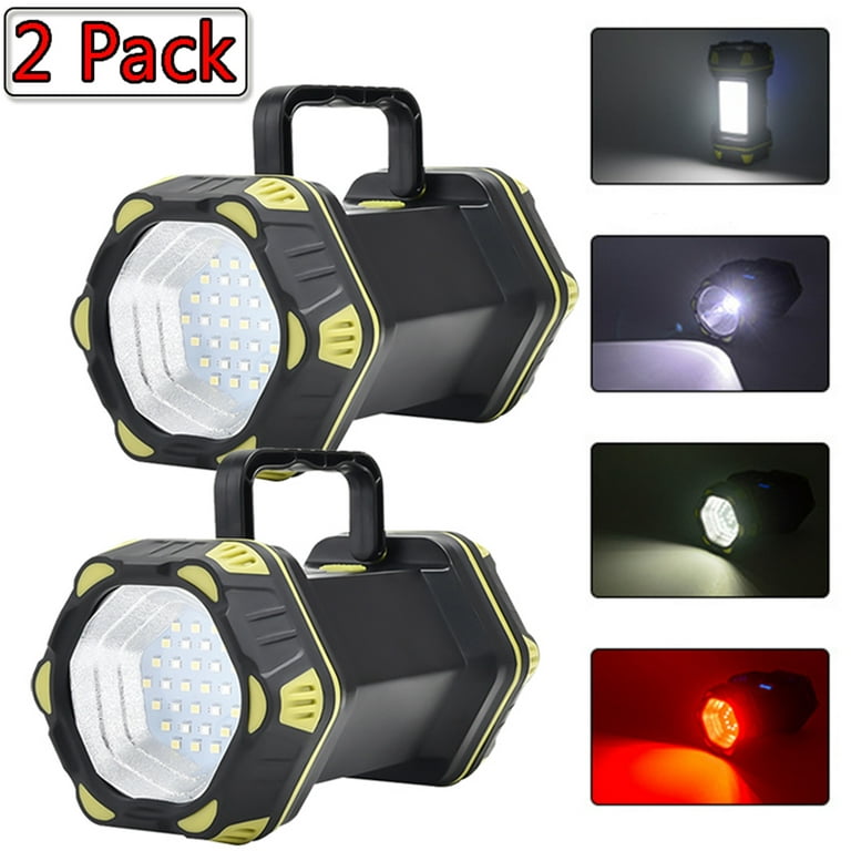 Elbourn LED Flashlight Lantern Super Bright Rechargeable 2 Pack for  Fishing, Hiking, Camping, Emergency, Outdoor