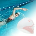 thumbnail image 2 of Unique Bargains 1 Pc Silicone Swans Pattern Swim Cap Pink White, 2 of 5
