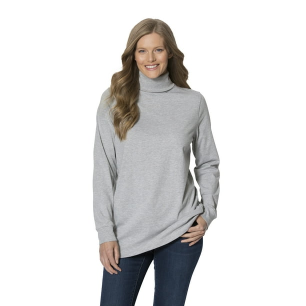 Woman Within - Woman Within Plus Size Perfect Long Sleeve Turtleneck ...