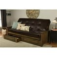 thumbnail image 2 of Kodiak Furniture Washington Queen-size Wood Storage Futon-Java Brown Mattress, 2 of 9