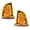 yellow, variant on Amber LED Turn Signal Lights Pair Fit For 02-08 KW Kenworth K300 T300 T330 T600