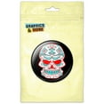 thumbnail image 1 of Mexican Day of the Dead Skull Pinback Button Pin Badge, 1 of 2