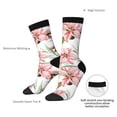 thumbnail image 2 of Yiaed Lilies Flowers Print Great elasticity Crew Socks Sports socks for Men and Women, 2 of 5