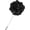 Black, variant on Flower Lapel Pins for Men, Boutonnieres Pin Camellia Groom Wedding/Graduation