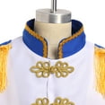 thumbnail image 4 of IBTOM CASTLE Toddler Kids Boys Halloween Costume Prince Charming Royal Guard Pirate Jacket Role Play Dress up 3-4 Years White + Blue, 4 of 8