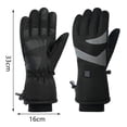 thumbnail image 3 of lcziwo Black Unisex Winter Waterproof Heated Gloves for Cycling, Motorcycle, Hiking, Snowboarding Heating Glove with Touchscreen Function, 3 of 9