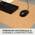 thumbnail image 5 of Office Desk Mat, Double Sided Eggshell & Cork - 47 x 23 Inch Leather Style Computer Pad for Desk, 5 of 7