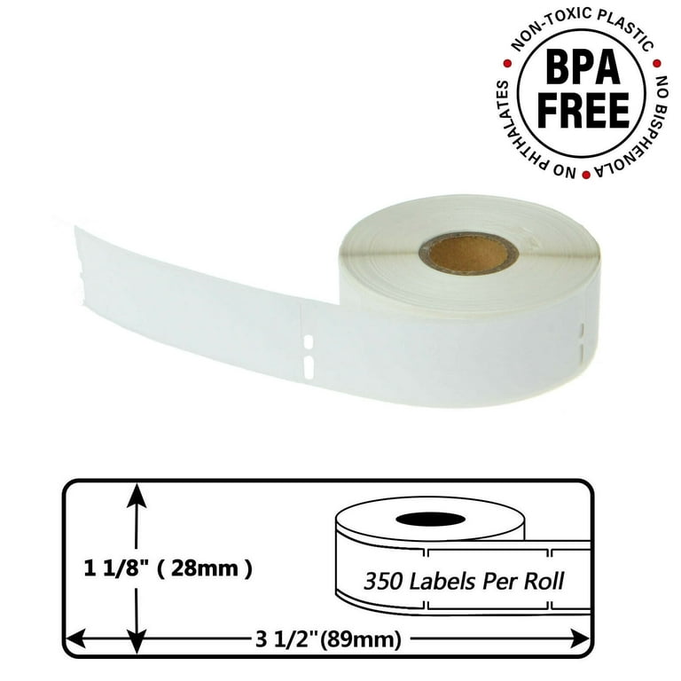 1-1/8 X 3-1/2 Address Labels - Direct Thermal Paper - DYMO 30252