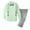 Light Grey-Pastel Green and Charcoal Set, variant on Spring Notion Boys' 4-Piece Plaid Suspender Outfit