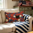 thumbnail image 5 of Yhmxh 4th of July Throw Pillow Cover, 12x20 Inch Patriotic Outdoor Lumbar Decoration, Red White and Blue, Independence Day Cushion Case, Memorial Day Flag Stars Decor Cushion Case for Sofa Couch, 5 of 6