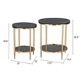 thumbnail image 5 of Mesa de Centro Koper Kessa Muebles Negro 44 x 52 x 44 cm, 5 of 5