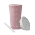 thumbnail image 3 of GoSili Straw Cup, 16oz. "Spring" Millennial Pink, 3 of 7