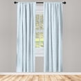 thumbnail image 2 of Ambesonne Garden Curtains, Hand-Drawn Watering Cans Art, Pair of 28"x84", Pale Blue and Soft Pink, 2 of 4