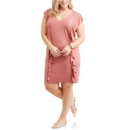 Powder Blue Junior's Plus Short Sleeve R