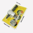 thumbnail image 2 of Metal Sheet Nibbler Cutter Set,Double-Head Metal Cutter with Hole Drill Attachment,Metal Cutting Tool, Sheet Metal Nibbler, Drill Attachment Set, Paperboard Double-Head Cutter for Metal(Silver), 2 of 9