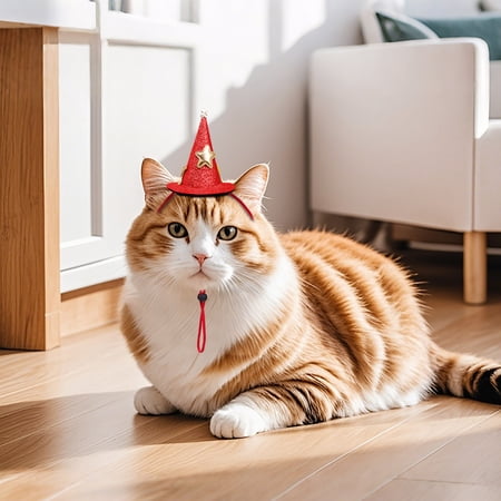 Pet Hat Dog Birthday Party Colorful Conoid Paper Hats Hat and Crowns Party Time for Cats and Dogs Parties Supplies Adjustable Headband for Puppy