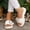 White, variant on Womens Rainbow-Soled Soft Strappy Sandals Orthotic Flip Flops with Arch Support, Casual Comfortable Yoga Mat Thong Sandal for Walking Recovery Beach Daily Wear