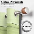 thumbnail image 2 of Outdoor Curtains for Patio Waterproof, Green Wood Grain Outdoor Privacy Panels Grommet, Ombre Rustic Retro Wooden Plank Blackout Outside Curtains for Porch/Cabana/Pergola/Gazebo 54"x95", 2 Panels, 2 of 8
