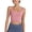 Pink, variant on GEWSEY Strappy Yoga Sports Bras for Women Padded Criss-Cross Back Tank Tops (Yellow, S)