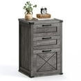 thumbnail image 1 of Archivador VASAGLE con soporte para impresora de 3 cajones, gris, 1 of 6