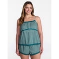 thumbnail image 2 of Joyspun Women's Sleep Cami and Shorts Set with Lace Trim, Sizes XS-3X, 2 of 6