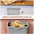 thumbnail image 5 of Topbathy Indoor Hanging Compost Bin Kitchen Garbage Container Grey Plastic for Kitchen Use 1Pcs, 5 of 6