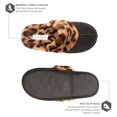 thumbnail image 3 of Jessica Simpson Comfy Faux Fur Womens House Slipper Scuff Memory Foam Slip On Anti-Skid Sole, 3 of 9