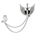 thumbnail image 1 of Men Brooch Pin Creative Vintage Chain Lapel Brooch Pin Collar Pin Suit Brooch, 1 of 6