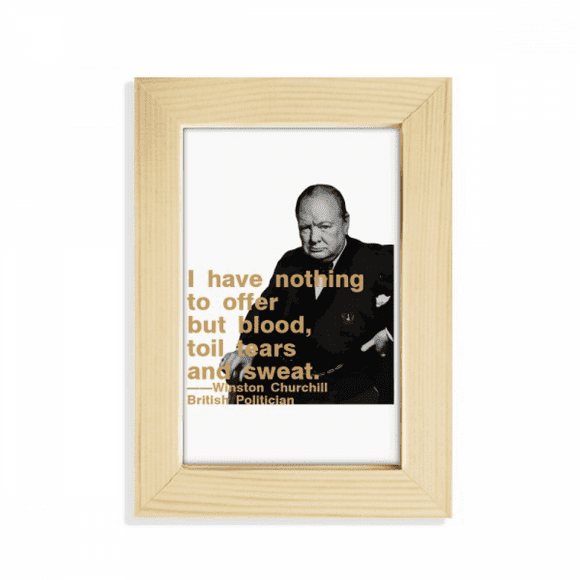 ill British Prime Minister Motto Desktop Display Photo Frame Picture Art Painting 5x7 inch