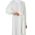 thumbnail image 4 of White - Crew neck - Unlined - Modest Dress - Refka, 4 of 5