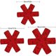 thumbnail image 4 of 15 pcs (red) Pot and Pan Protectors Felt Padded Frying Pan Protectors, 4 of 5