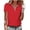 Red, variant on hotojiny Women's Quarter Zip Sweatshirt Lapel Short Sleeve Solid Pullover Lightweight Loose Fit Workout Summer Tops