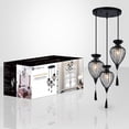 thumbnail image 3 of Xtricity - 3-Light Pendant, 15'' Wide, From the QueensDown Collection, Black, 3 of 3