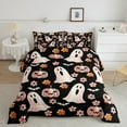 thumbnail image 2 of jejeloiu Cartoon Ghost Twin Comforter Set,Halloween Pumpkin Rustic Floral,Ultra Soft Reversible Decor,2-Piece, 2 of 8