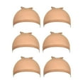 thumbnail image 2 of 6 Pcs Stocking Wig Caps Light Brown Wig Cap Lace Front Wig Silk Liner, 2 of 5