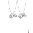 thumbnail image 2 of Delight Jewelry Domed Angels Wear Scrubs Mother & Daughter Heart Necklaces (Set of 2), 19"+2", 2 of 4