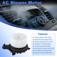 thumbnail image 3 of Motor del ventilador de calefacción de AC para Chevy Malibu 2016-2024 para Ford Escape 2020-2024 Reemplazar JX6Z19805D/LX6Z19805GB/23506046/84486322/84486330/84764329/85598158/85654345/PM4872/700347, 3 of 7