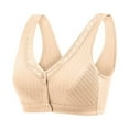 thumbnail image 2 of Front Button Bra  Convenient Front Button Bra Front Closure Sports Bras Women Cotton Ultra Soft Cup Everyday Sleep Bras Front Closure Cotton Sports Bras for Women, 2 of 7