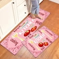 thumbnail image 6 of YIMEIS Kitchen pink background Kitchen Mat Rug Set - Perfect for Kitchen Counter, 16''*24''/20''*32''/47''*18'', Functional for Decoration, 6 of 10