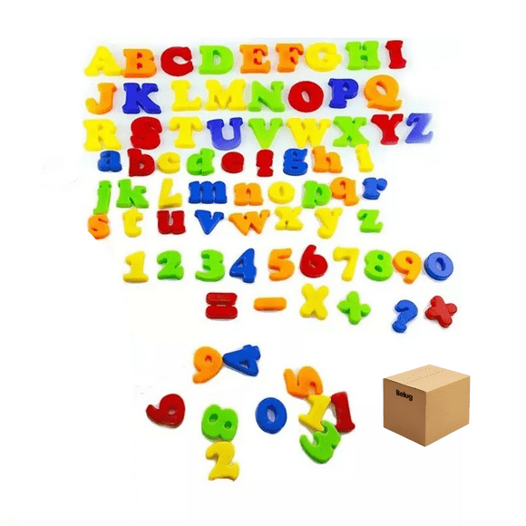 Imán Magnético Para Nevera Con Números Y Letras Para Niños Belug, Multicolor