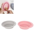 thumbnail image 4 of Tazón De Limpieza De Cepillos De Maquillaje, 2 Piezas De Cepillo De Maquillaje Mat De Limpieza De Espacio De Ahorro De Silicona Flexible Para Hojaldre De Polvo Para El Hogar, 4 of 7