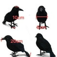 thumbnail image 4 of Momihoom Halloween Realistic Artificial Crows Fake Feather Birds Ravens for Christmas Party Props Supplies Decorations Crow Model Halloween Birds Scary Ravens Halloween Decorations, 4 of 9