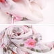 thumbnail image 5 of Bufanda de seda Minnieouse con estampado Floral para mujer pañuelo ligero y elegante de lujo para playa naranja, 5 of 6