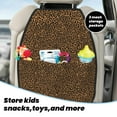 thumbnail image 3 of Uemuo Leopard Printed Car Back Seat Protector,2 Pcs Backseat Car Organizer, Kick Mats Back Seat Protector , Back Seat Organizer for Kids, 3 of 8