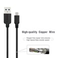 thumbnail image 4 of Esoulk 5ft USB-C to USB-A Charge/Sync Cable for Samsung Galaxy A15 5G - Black, 4 of 8