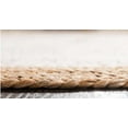 thumbnail image 4 of Handmade Braided Natural Pure Jute Oval Shape Area Rugs with white Color Design Size 4 x 6 Feet ( 120 cm x 180 cm ), 4 of 4