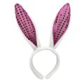 thumbnail image 1 of Banda para el cabello con orejas de conejo Broche para el cabello de felpa Cómodo para regalos de niños (rosa) Tmvgtek Nuevos Originales, 1 of 3