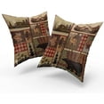 thumbnail image 2 of Rustic Bear Pillow Covers 16x16 inch Square Cotton Country Deer Pillow Covers Indoor and Outdoor Throw Pillow Covers Decorative for Couch/Bed/Living Room (Pack of 2), 2 of 6