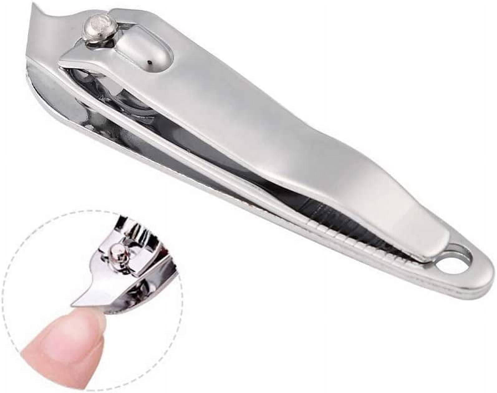 2 PCS Metal Slanted Edge Nail Cutting Clippers Pedicure Manicure Tool Tip Cuticle Clipper Cutter