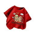 thumbnail image 1 of JTieacloth T-Shirt Décontracté à Manches Courtes pour Filles, Col Rond, Motif Animal de Dessin Animé, Imprimé, Tailles de Base 8-10 Ans, 1 of 3